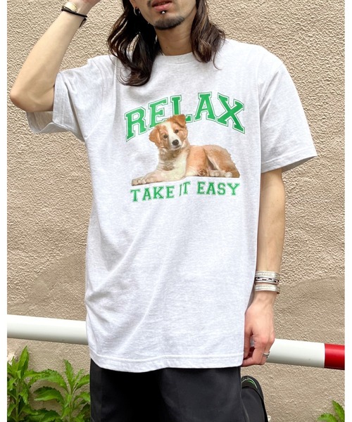 spiritoso(スピリトーゾ)の「RELAX シートプリントTシャツ(Tシャツ/カットソー・レディース・アイボリー/ブラック/ホワイト・LARGE/MEDIUM)」の20枚目の写真