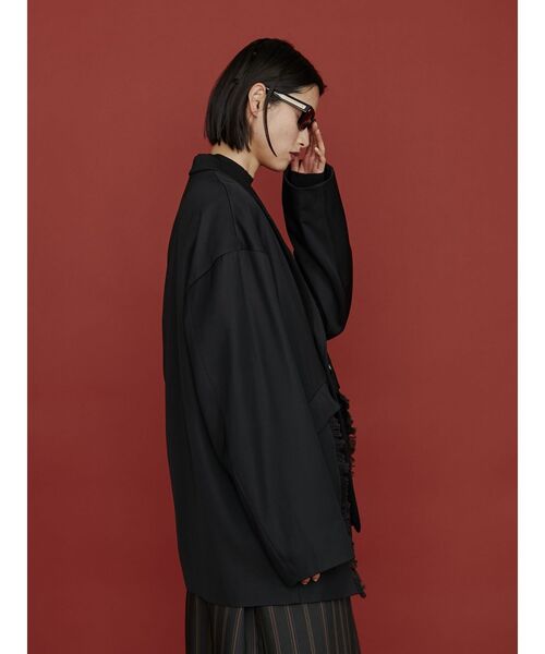 美品☆アンスリードUN3D. BLOCKING P COAT 38 UN3D.（アンスリード）の「ライトギャザーロングコート（その他