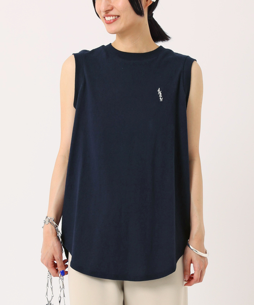AMERICANA(アメリカーナ)の「【AMERICANA/アメリカーナ】別注 ワンポイント刺繍タンクトップ(Tシャツ/カットソー・レディース・ネイビー・FREE)」の10枚目の写真