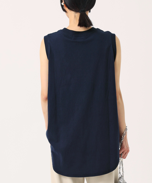 AMERICANA(アメリカーナ)の「【AMERICANA/アメリカーナ】別注 ワンポイント刺繍タンクトップ(Tシャツ/カットソー・レディース・ネイビー・FREE)」の12枚目の写真