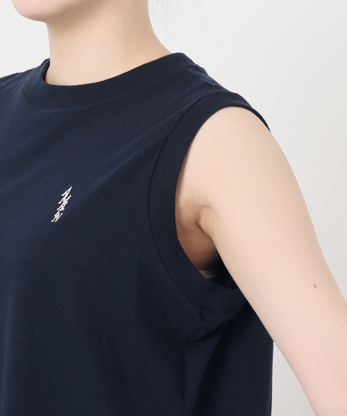 AMERICANA(アメリカーナ)の「【AMERICANA/アメリカーナ】別注 ワンポイント刺繍タンクトップ(Tシャツ/カットソー・レディース・ネイビー・FREE)」の21枚目の写真