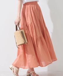 earth music&ecology（アースミュージックアンドエコロジー）の「コットンボイルランダム切替フレアスカート（スカート・レディース）」