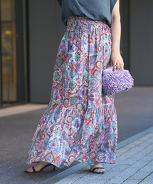 IENA LA BOUCLE DEVEAUX 更紗スカート