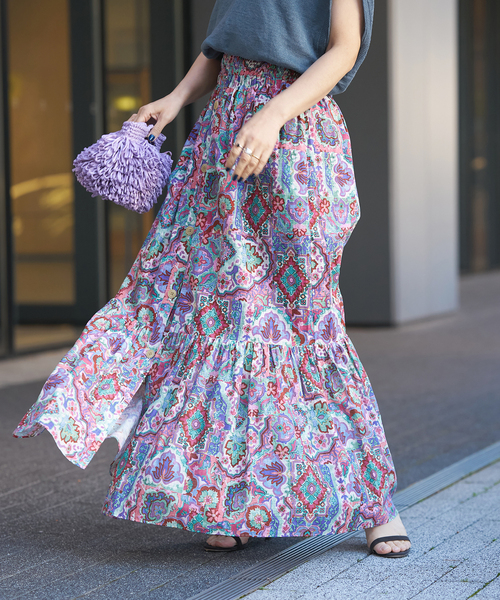 IENA LA BOUCLE DEVEAUX 更紗スカート（スカート）｜IENA LA BOUCLE