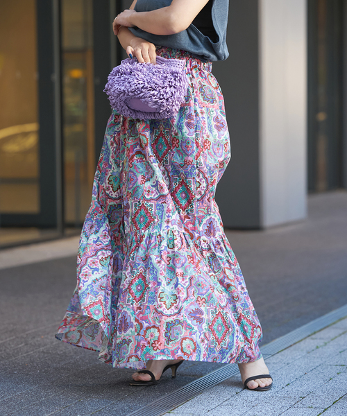 IENA LA BOUCLE DEVEAUX 更紗スカート（スカート）｜IENA LA BOUCLE