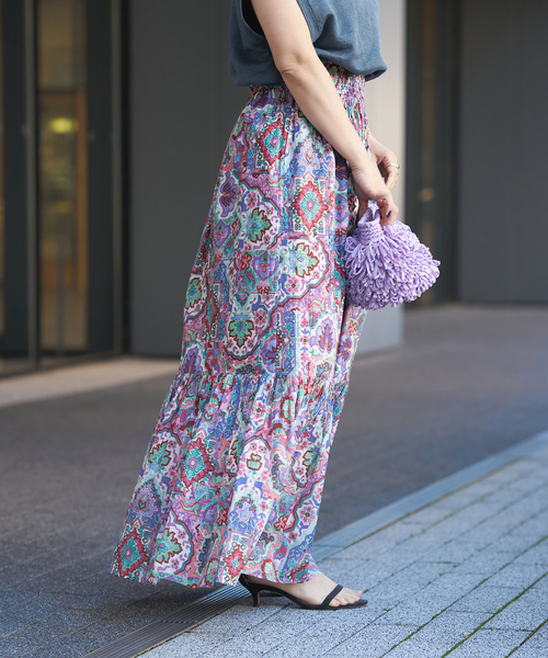 IENA LA BOUCLE DEVEAUX 更紗スカート（スカート）｜IENA LA BOUCLE