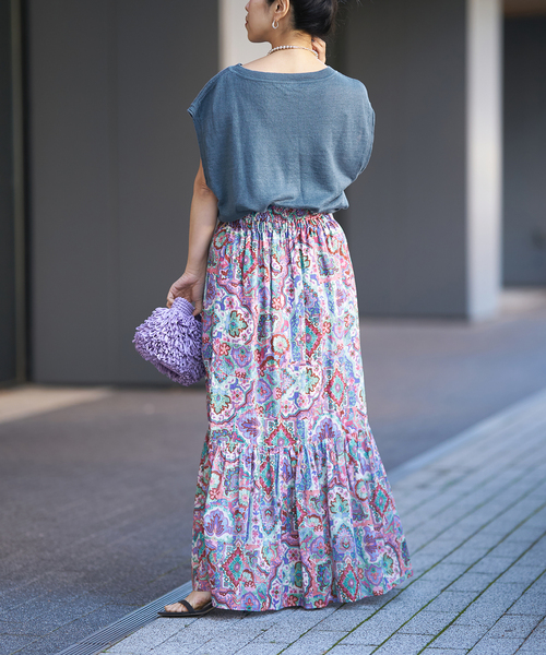 IENA LA BOUCLE DEVEAUX 更紗スカート（スカート）｜IENA LA BOUCLE