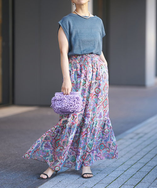 IENA LA BOUCLE DEVEAUX 更紗スカート（スカート）｜IENA LA BOUCLE