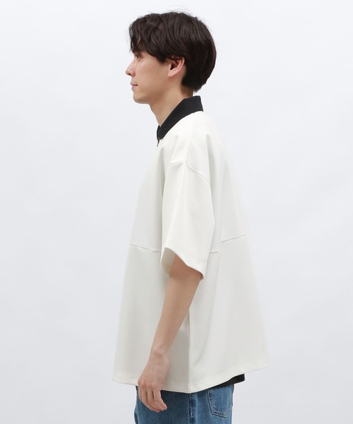 LAKOLE（ラコレ）の「襟付きハーフZIP半袖プルオーバー / 129663（シャツ/ブラウス・メンズ・ブラック/グリーン/ホワイト・MEDIUM/LARGE/X-LARGE）」の16枚目の写真