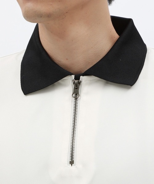 LAKOLE（ラコレ）の「襟付きハーフZIP半袖プルオーバー / 129663（シャツ/ブラウス・メンズ・ブラック/グリーン/ホワイト・MEDIUM/LARGE/X-LARGE）」の18枚目の写真