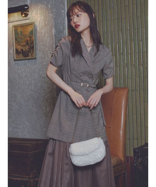 RESEXXY（リゼクシー）の「コンパクトファーバッグ（ハンドバッグ・レディース・ホワイト/ピンク/グリーン・FREE）」の7枚目の写真