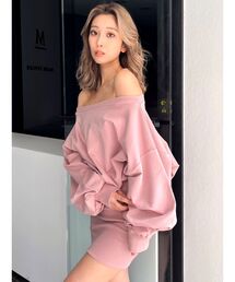 GYDA | GYGYドッキングオフショルスウェットワンピース(ワンピース)