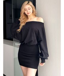 GYDA | GYGYドッキングオフショルスウェットワンピース(ワンピース)