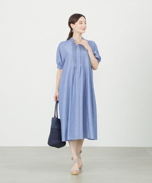 【セール】シャルマンダンガリースキッパーワンピース（ワンピース）｜AMACA（アマカ）