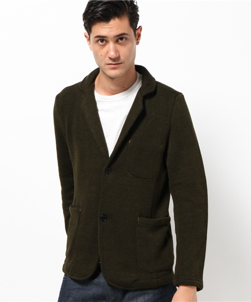 Denime（ドゥニーム）の「ダブルフェイスJK（テーラードジャケット・メンズ・ネイビー/カーキ/ブラック・LARGE/MEDIUM/X-LARGE）」の3枚目の写真