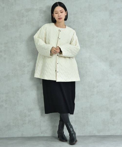 actuel（アクチュエル）の「【ａｃｔｕｅｌ】キルトショートコート（その他アウター・レディース・ブラック/ナチュラル・FREE）」の18枚目の写真