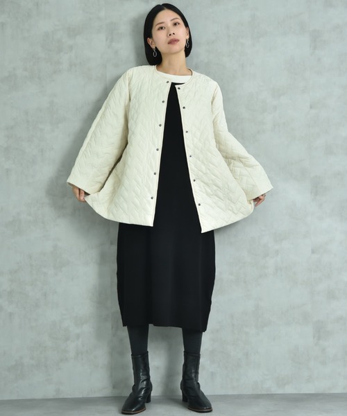 actuel（アクチュエル）の「【ａｃｔｕｅｌ】キルトショートコート（その他アウター・レディース・ブラック/ナチュラル・FREE）」の20枚目の写真