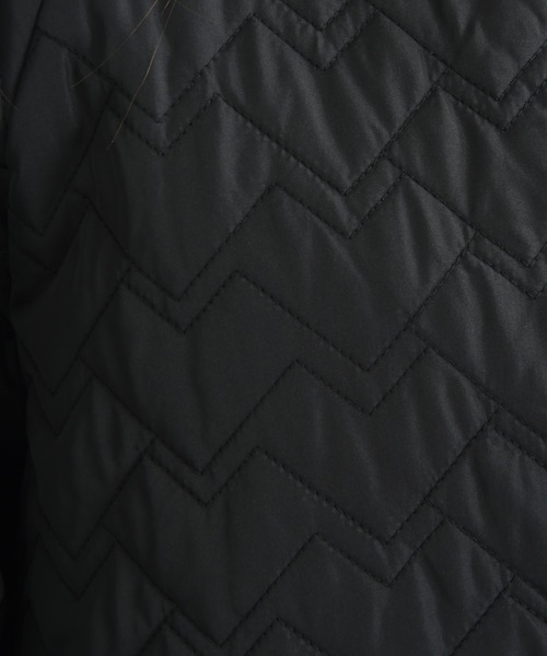 actuel（アクチュエル）の「【ａｃｔｕｅｌ】キルトショートコート（その他アウター・レディース・ブラック/ナチュラル・FREE）」の3枚目の写真