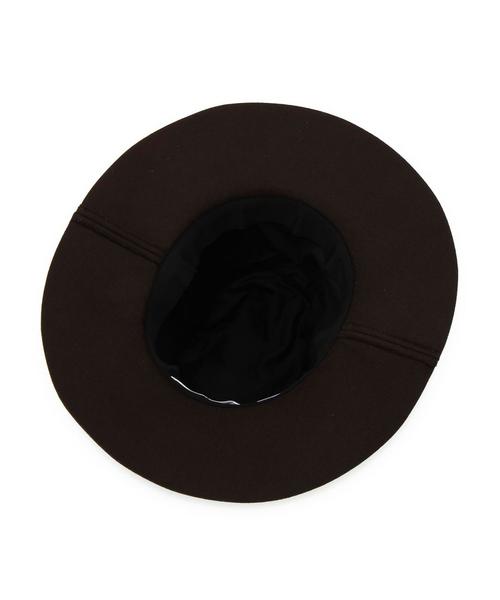 KIJIMA TAKAYUKI（キジマ　タカユキ）の「KIJIMA TAKAYUKI（キジマタカユキ） PE WIDEBLIM HAT◆（ハット・レディース・ブラック/ブラウン・1）」の6枚目の写真