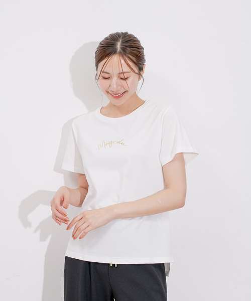 Jayro(ジャイロ)の「プレーデイング天竺カットソー(Tシャツ/カットソー・レディース・ライトグリーン/ホワイト系その他/ブラック/カーキ・M)」の2枚目の写真