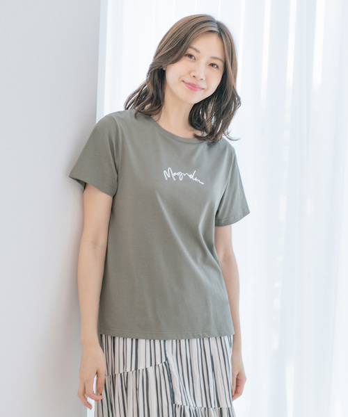 Jayro(ジャイロ)の「プレーデイング天竺カットソー(Tシャツ/カットソー・レディース・ライトグリーン/ホワイト系その他/ブラック/カーキ・M)」の1枚目の写真