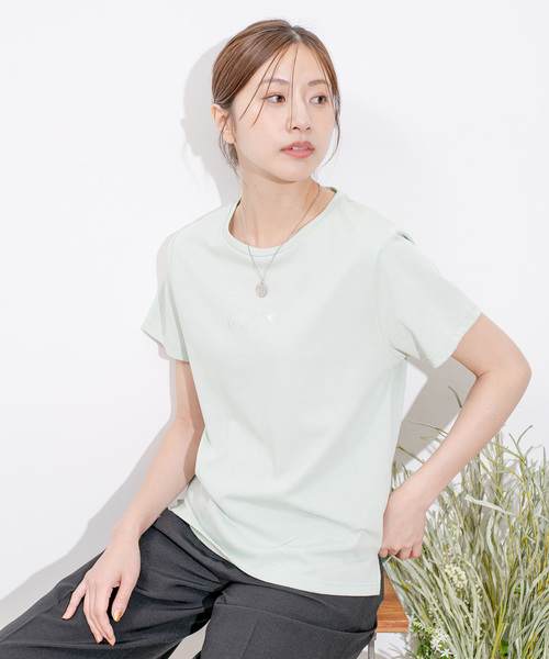 Jayro(ジャイロ)の「プレーデイング天竺カットソー(Tシャツ/カットソー・レディース・ライトグリーン/ホワイト系その他/ブラック/カーキ・M)」の21枚目の写真