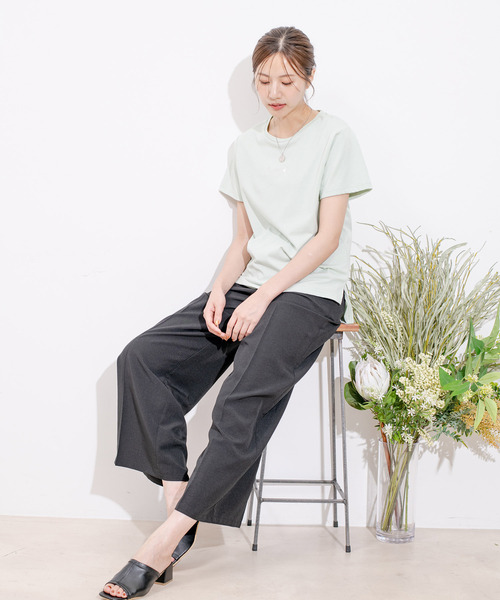 Jayro(ジャイロ)の「プレーデイング天竺カットソー(Tシャツ/カットソー・レディース・ライトグリーン/ホワイト系その他/ブラック/カーキ・M)」の16枚目の写真