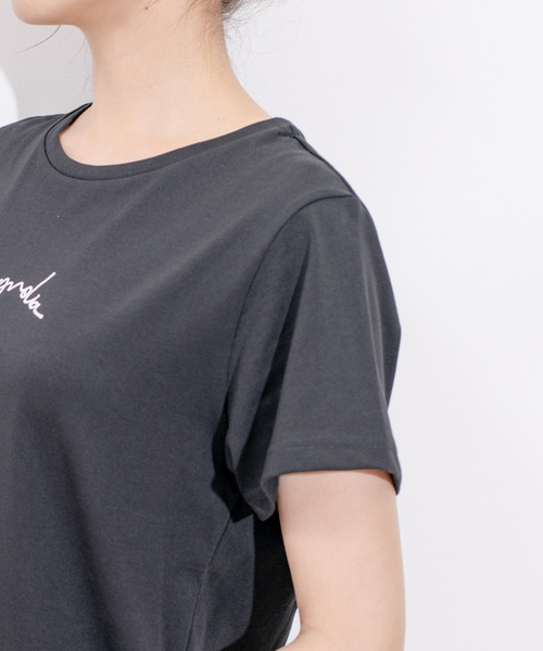Jayro(ジャイロ)の「プレーデイング天竺カットソー(Tシャツ/カットソー・レディース・ライトグリーン/ホワイト系その他/ブラック/カーキ・M)」の12枚目の写真