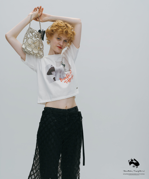 VIS(ビス)の「【販売終了】【AUDREY HEPBURN COLLECTION BY JUN】フォトプリントTシャツ(Tシャツ/カットソー・レディース・ホワイト系その他/ホワイト・FREE)」の6枚目の写真