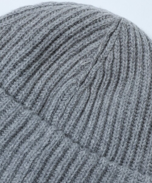 GANNI（ガニー）の「GANNI/ガニー RIB KNIT BEANIE / A4429 / リブニットビーニー（ニットキャップ/ビーニー・レディース・ベージュ/ブラック/グレー/ピンク・ONE SIZE）」の9枚目の写真