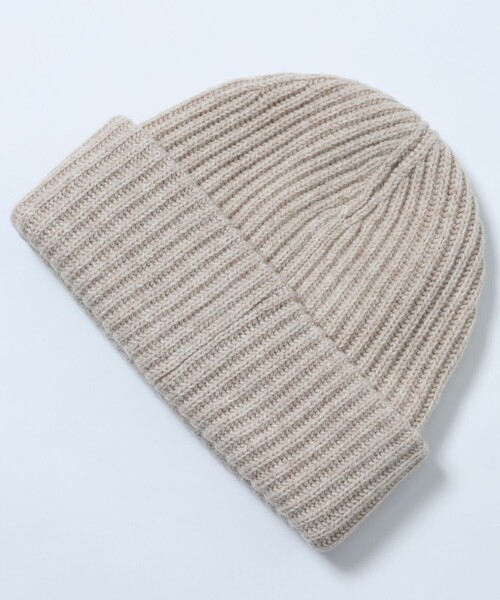 GANNI（ガニー）の「GANNI/ガニー RIB KNIT BEANIE / A4429 / リブニットビーニー（ニットキャップ/ビーニー・レディース・ベージュ/ブラック/グレー/ピンク・ONE SIZE）」の8枚目の写真