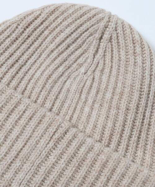 GANNI（ガニー）の「GANNI/ガニー RIB KNIT BEANIE / A4429 / リブニットビーニー（ニットキャップ/ビーニー・レディース・ベージュ/ブラック/グレー/ピンク・ONE SIZE）」の7枚目の写真