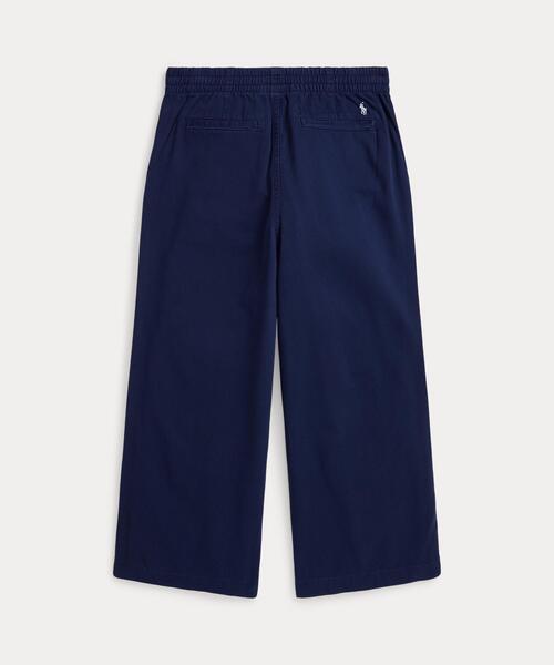 POLO RALPH LAUREN CHILDRENSWEAR（ポロ ラルフ ローレン チルドレンズウェア）の「ワイドレッグ コットン ツイル パンツ（その他パンツ・キッズ・ネイビー系1・7/16/14/10）」の2枚目の写真