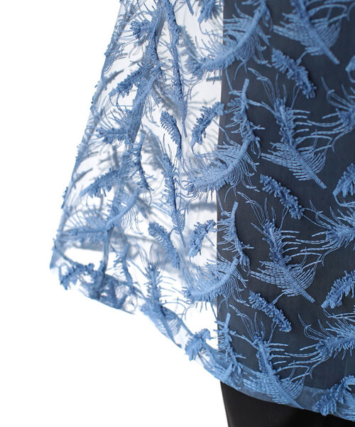 MIMIMEMETE（ミミメメット）の「シアージャガード ラップスカート（スカート・レディース・ブルー/ブラック・M）」の14枚目の写真