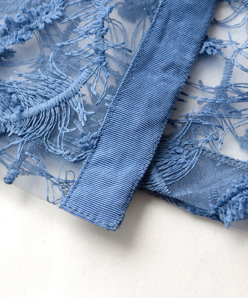 MIMIMEMETE（ミミメメット）の「シアージャガード ラップスカート（スカート・レディース・ブルー/ブラック・M）」の15枚目の写真