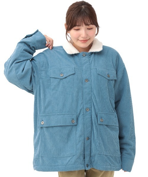 チチカカ（チチカカ）の「コーデュロイ裏ボアブルゾン【ユニセックス】（ブルゾン・メンズ・グレー/ブルー・FREE）」の7枚目の写真