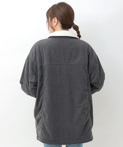 チチカカ（チチカカ）の「コーデュロイ裏ボアブルゾン【ユニセックス】（ブルゾン・メンズ・グレー/ブルー・FREE）」の10枚目の写真