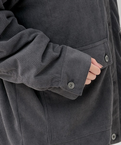 チチカカ（チチカカ）の「コーデュロイ裏ボアブルゾン【ユニセックス】（ブルゾン・メンズ・グレー/ブルー・FREE）」の14枚目の写真