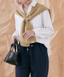 curensology2024FW アッシュクウールカーディガン　キャメル54 curensology2024FW アッシュクウールカーディガン キャメル54