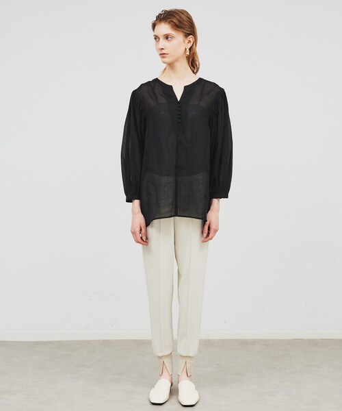 cloenc(クロエンス)の「◆【手洗い可】カットジョーゼットジョガーパンツ(その他パンツ・レディース・ブルー系その他/ブラック/ナチュラル/ブラウン系・01/02/03)」の16枚目の写真