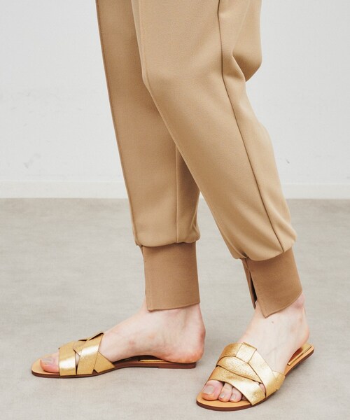 cloenc(クロエンス)の「◆【手洗い可】カットジョーゼットジョガーパンツ(その他パンツ・レディース・ブルー系その他/ブラック/ナチュラル/ブラウン系・01/02/03)」の10枚目の写真