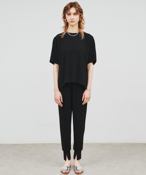 cloenc(クロエンス)の「◆【手洗い可】カットジョーゼットジョガーパンツ(その他パンツ・レディース・ブルー系その他/ブラック/ナチュラル/ブラウン系・01/02/03)」の14枚目の写真