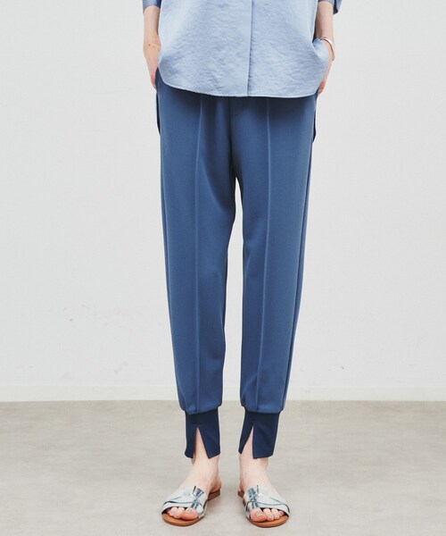 cloenc(クロエンス)の「◆【手洗い可】カットジョーゼットジョガーパンツ(その他パンツ・レディース・ブルー系その他/ブラック/ナチュラル/ブラウン系・01/02/03)」の6枚目の写真