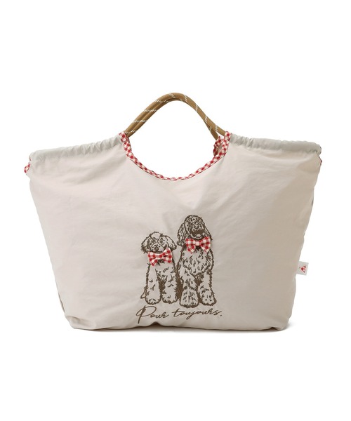 ROPE' PICNIC（ロペピクニック）の「【comif(コミフ)×ROPE' PICNIC】刺繍トートバッグ（トートバッグ・レディース・ベージュ系その他/ライトグレー・FREE）」の14枚目の写真