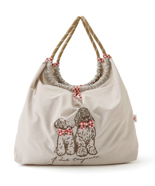 ROPE' PICNIC（ロペピクニック）の「【comif(コミフ)×ROPE' PICNIC】刺繍トートバッグ（トートバッグ・レディース・ベージュ系その他/ライトグレー・FREE）」の13枚目の写真