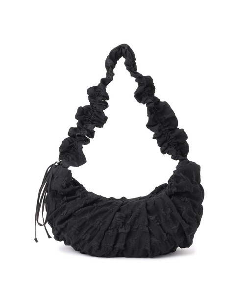 VIS（ビス）の「シャーリングドロストショルダーバッグ（ショルダーバッグ・レディース・キナリ/ブラック・FREE）」の7枚目の写真