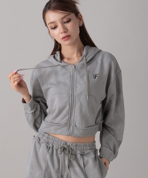 FOREVER 21（フォーエバー トゥエンティーワン）の「【2024FW】ピグメント風パーカー（パーカー・レディース・ブラック/グレー・FREE）」の10枚目の写真