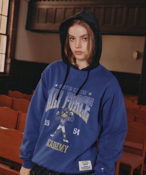 FOREVER 21（フォーエバー トゥエンティーワン）の「【2024FW】ピグメント風パーカー（パーカー・レディース・ブラック/グレー・FREE）」の4枚目の写真