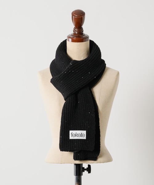 FEKETE（フェケテ）の「GLITTER MUFFLER / ラメマフラー（マフラー・レディース・ブラック/ブルー/グレー・FREE）」の16枚目の写真