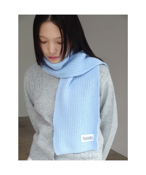 FEKETE（フェケテ）の「GLITTER MUFFLER / ラメマフラー（マフラー・レディース・ブラック/ブルー/グレー・FREE）」の9枚目の写真